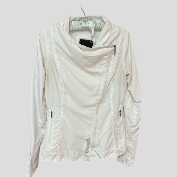 Bench White Lightweight Windbreaker Jacket - Picture 5 of 14